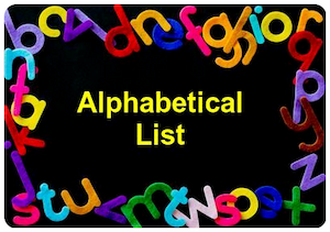 Search Restaurants by Alphabetical Listings